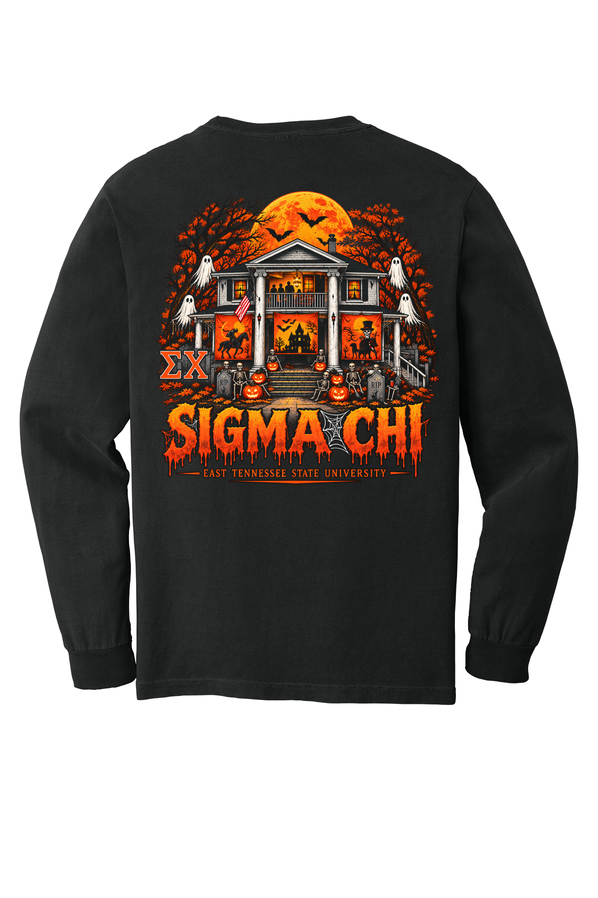 Sigma Chi Halloween Pocket Long Sleeve