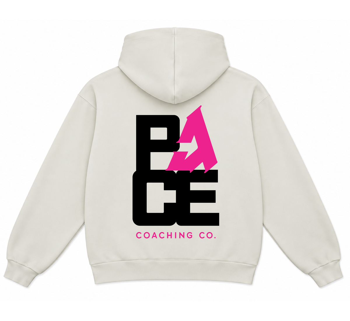 PACE Coaching White Oversized Hoodie
