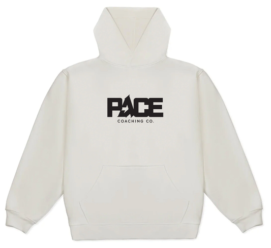 PACE Coaching White Oversized Hoodie
