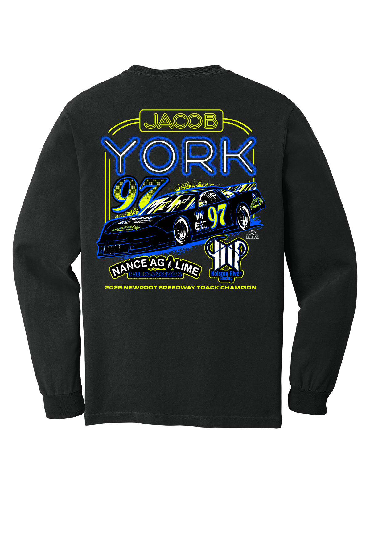 Jacob York 2026 Track Champion Comfort Colors Long sleeve