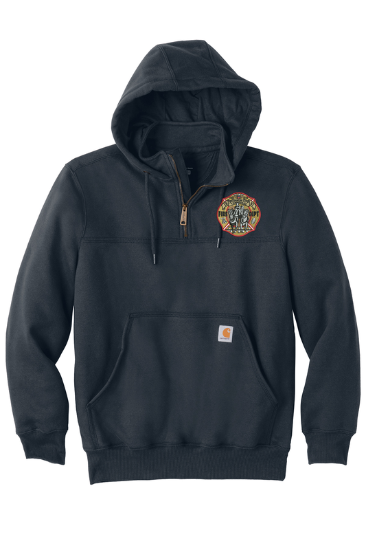Embroidered Carhartt® Rain Defender® Paxton Heavyweight Hooded Zip Mock Sweatshirt