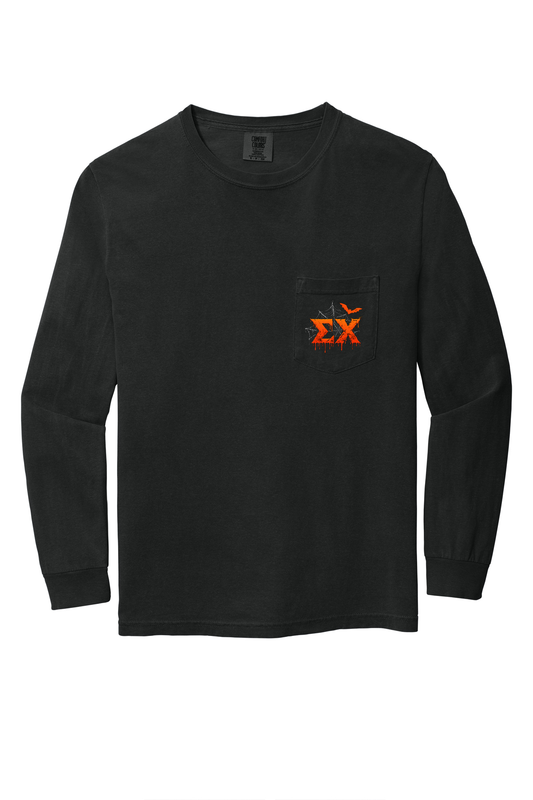 Sigma Chi Halloween Pocket Long Sleeve