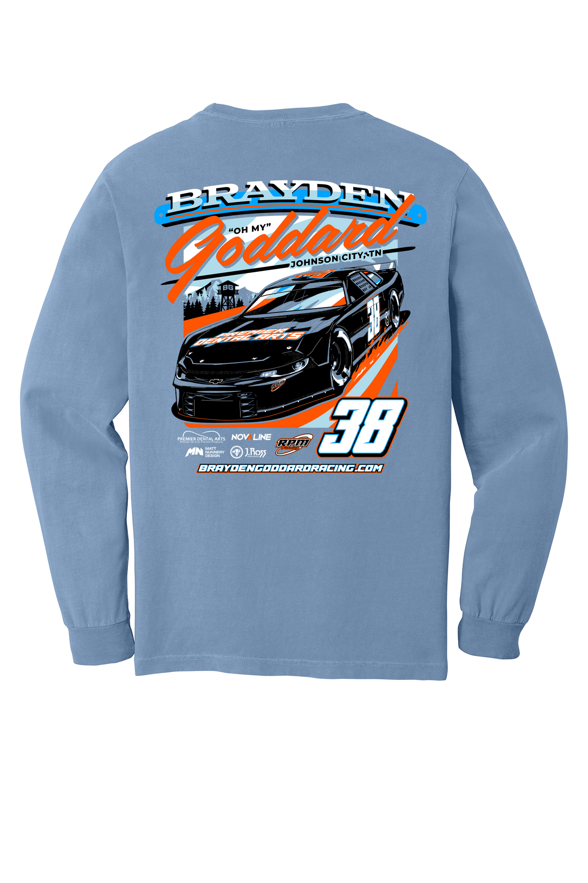 Brayden Goddard Graphic Comfort Colors Long Sleeve